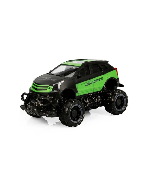 1:18 Uzaktan Kumandalı 4x4 Crazy Off-Road Araba 32121 Yeşil Siyah ürün görseli 1