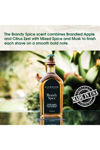 Clubman Brandy Spice Tıraş Sonrası 177ML - Resim 3