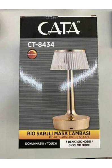 Cata Ct-8434 Rıo Şarjlı Masa Lambası ürün görseli 1