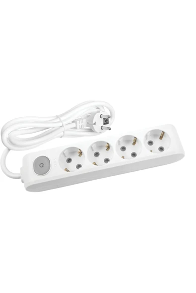 VİKO Ml-90117405 Multi-let 4lü Anahtarlı Çocuk Korumalı Topraklı 5 Metre Kablolu Grup Priz ürün görseli 1