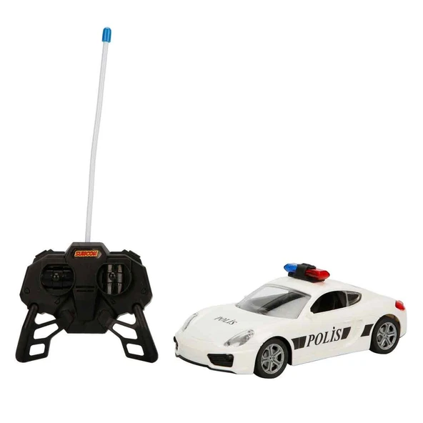 Suncon 1:20 Uzaktan Kumandalı Suncon Işıklı Polis Arabası 21 cm 33012 Beyaz Porce ürün görseli 1