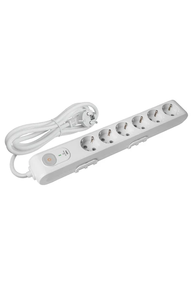 VİKO Multi-Let Şok Akım Korumalı 1.5 Metre 6lı Priz 90117632 ürün görseli 1