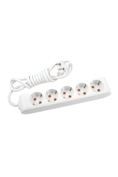 VİKO MULTİ-LET BEŞLİ PRİZ TOPRAKLI KABLOLU-2 Metre ürün görseli 1