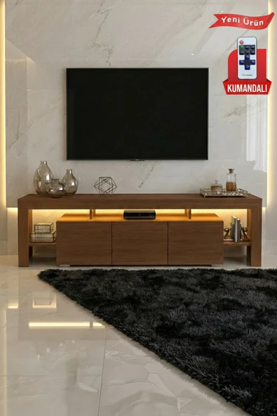 KALE LEDLİ TV ÜNİTESİ 200 CM - Resim 11
