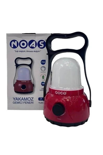 Noas Yakamoz 7 Watt Şarjlı Ledli Gemici Dimlenebilir El Feneri 560 Lümen YL05-2001 ürün görseli 1