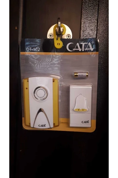 Cata Sarı Kablosuz Kapı Zili 102 ürün görseli 1