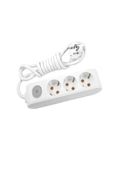 VİKO Multi-let Üçlü Priz Anahtarlı Topraklı Kablolu ( 2 Metre ) 2114090 ürün görseli 1