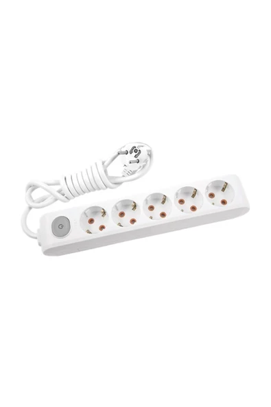 VİKO Multi-let Beşli Grup Priz Anahtarlı Topraklı Kablolu Ç.k. - 3 Metre ürün görseli 1