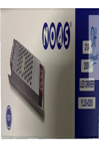Noas 12 Volt 21 Amper Süper Slim Şerit Led Trafosu ürün görseli 1