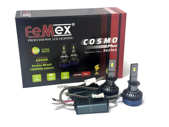 FEMEX COSMO PLUS H1 Yeni Nesil Güçlendirilmiş Led Far Xenon Led Headlight ürün görseli 1