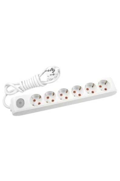 VİKO Multi-let Anahtarlı Altılı Grup Priz- 3 Metre Kablolu ürün görseli 1