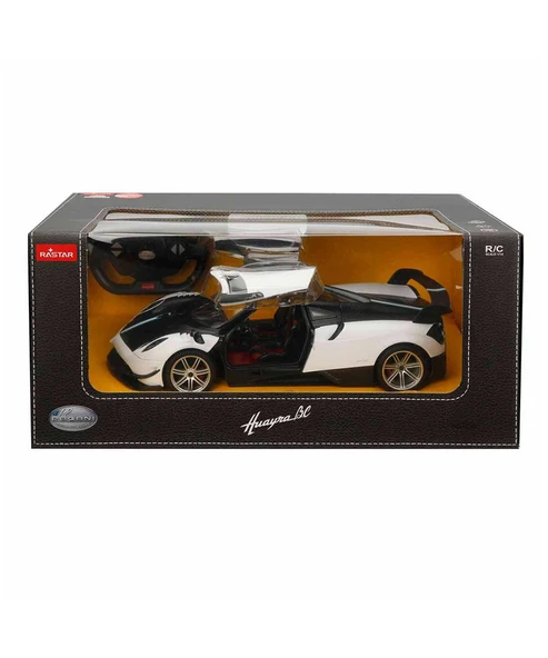 Rastar 1:14 Pagani Huayra BC Uzaktan Kumandalı Işıklı Araba 11206 Siyah Beyaz ürün görseli 1