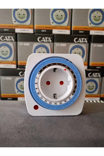 Cata CT-9180 Zaman Ayarlı Priz Mekanik Zaman Saati ürün görseli 1