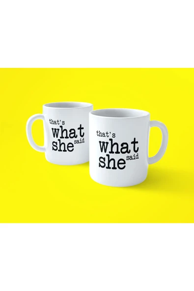 hesaplisiburada The Office That's What She Said Baskılı Kupa Bardak ürün görseli 1