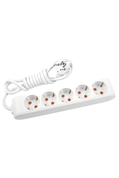 VİKO Multi-let 5li 2 Metre Topraklı Çocuk Korumalı Priz 90113502 ürün görseli 1