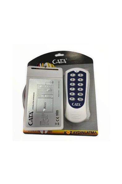 Cata 10'lu Avize Aydınlatma Kumandası 10x500 Watt Dörtlü Aydınlatma Kumandası Ct-9152 ürün görseli 1
