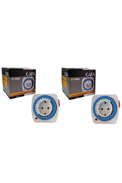 Cata CT-9180 Mekanik Zaman Saati 2 Adet ürün görseli 1