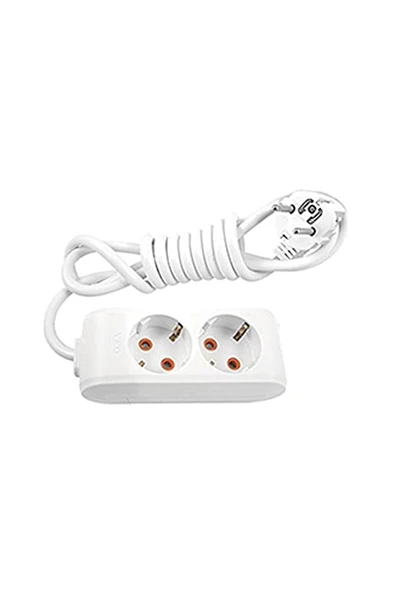 VİKO Multi-let Ikili Priz Topraklı Kablolu Ç. K. - 3 Metre ürün görseli 1