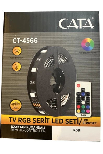 Cata Ct-4566 Tv Rgb Şerit Led Seti Kumandalı ürün görseli 1