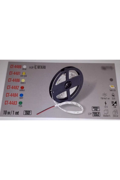 Cata 4484 Led Şerit Iç Mekan Mavi 5 Metre - Resim 5