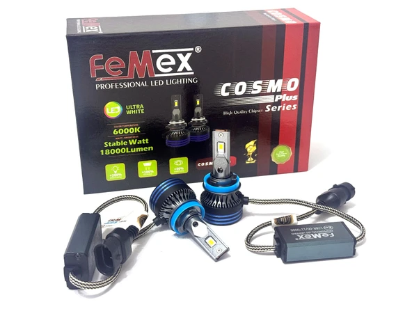 FEMEX COSMO PLUS H8/11 Yeni Nesil Güçlendirilmiş Led Far Xenon Led Headlight ürün görseli 1