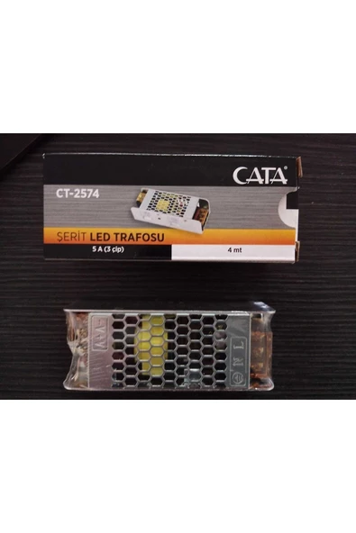 Cata Ct-2574 5 Amper Şerit Led Trafosu 60w Slim Model ürün görseli 1