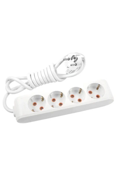 VİKO Viko Multi-let 4lü 3mt Topraklı Çocuk Korumalı Uzatma Priz (90113403) ürün görseli 1