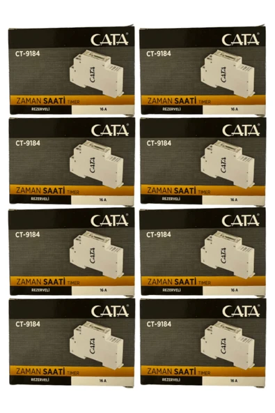 Cata CT-9184 16 Amper Rezerveli Zaman Saati (8 Adet) ürün görseli 1