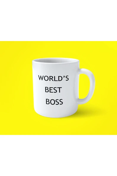 hesaplisiburada Worlds Best Boss Dünyanın En Iyi Patronu Baskılı Kupa Bardak ürün görseli 1