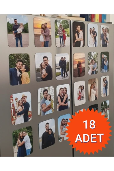 umurcraft Kişiye Özel Resimli Fotoğraflı Hediyelik süs Buzdolabı Magneti 6x9 cm. 18 adet ürün görseli 1