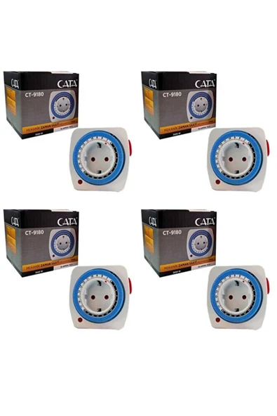 Cata CT-9180 Mekanik Zaman Saati 4 Adet ürün görseli 1