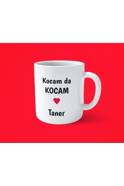 hesaplisiburada Kocam da Kocam , Karım da Karım İsimli 2'li Baskılı Kupa Bardak ürün görseli 1