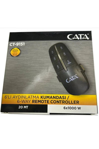 Cata CT9151 6X1000W 6 LI AVİZE AYDINLATMA KUMANDASI ürün görseli 1
