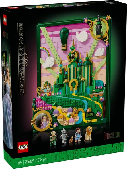 LEGO Wicked 75685 Emerald City Wall Art ürün görseli 1