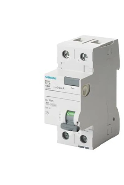 Siemens 2 X 40 Amper Kaçak Akım Rölesi 30ma 5sv4314-0 ürün görseli 1