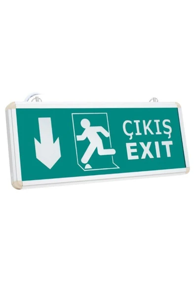 Cata Ct-9167 3 Watt Acil Çıkış Exıt Levhası (aşağı) Ledli Şarjlı ürün görseli 1