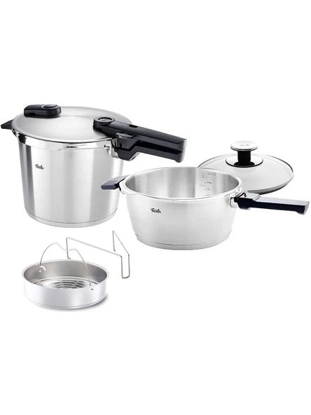 Fissler Vitaquick Premium Düdüklü Tencere Set 3,5+6 Litre ürün görseli 1