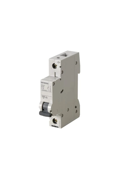 Siemens 5sl6110-6ya 1 Fazlı 10 Amper B Tipi Çabuk Karakterli 6ka Otomatik Sigorta 12 Adet ürün görseli 1