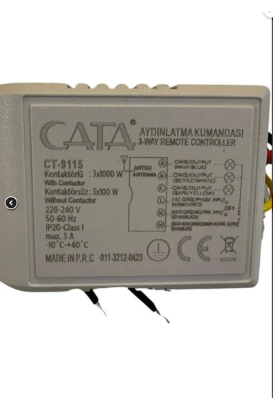 Cata 3'lü Avize Kumandası - Resim 3