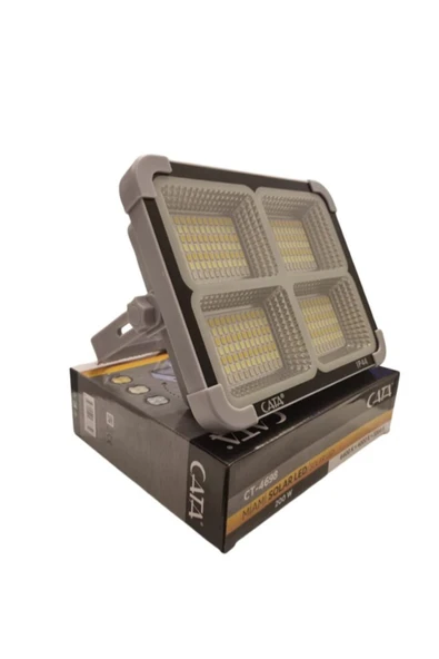 Cata Portatif Solar 200W Led Projektör Çakar Modlu 6400k+4000k+3200k CT-4698 ürün görseli 1