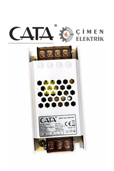 Cata 5 ADET CATA CT 2674 5A Şerit Led Trafosu Fansız Süper Silim ürün görseli 1