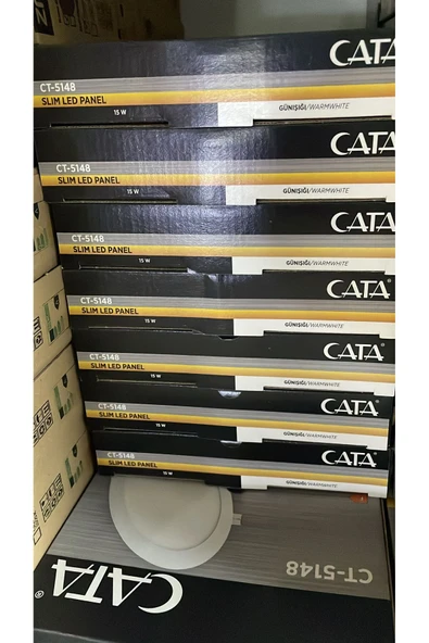 Cata CT-5148 15W  Sıva Altı Yuvarlak Led Panel Armatür BEYAZ KASA GÜNIŞIĞI ürün görseli 1