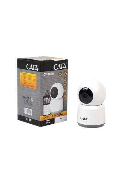 Cata CT-4050 Akıllı 360° WiFi Güvenlik Kamerası Full HD 1080P Gece Görüşlü, Ses ve Hareket Algılamal ürün görseli 1