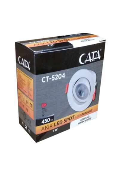 Cata Ct-5204 7 Watt Akik Led Spot Beyaz Işık ürün görseli 1