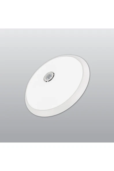 ACK Hareket Sensörlü Led Tavan Armatürü 18 Watt Beyaz Işık Montaj Aparatlı Kademe ve Zaman Ayarlı ürün görseli 1