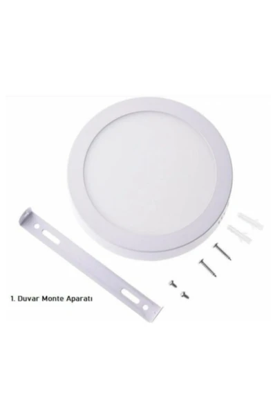 Cata 18w Yuvarlak Led Panel Sıva Üstü 3200k Günışığı Alüminyum Kasa Ct-5233g ürün görseli 1