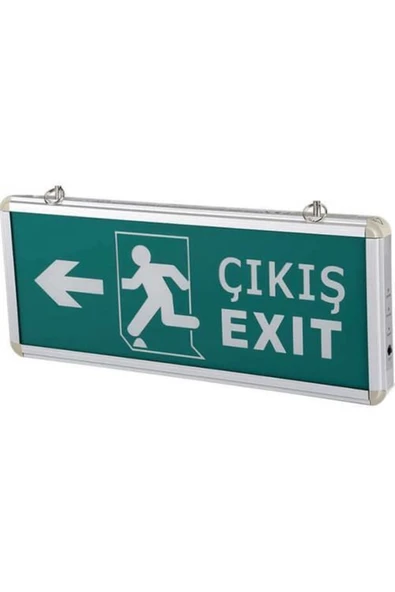 Cata Ct-9170 Sağ+sol Çıkış Exit Levhası Şarjlı Ledli ürün görseli 1