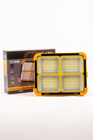 Cata CT-4698 200W Taşınabilir Solar Led Projektör ürün görseli 1