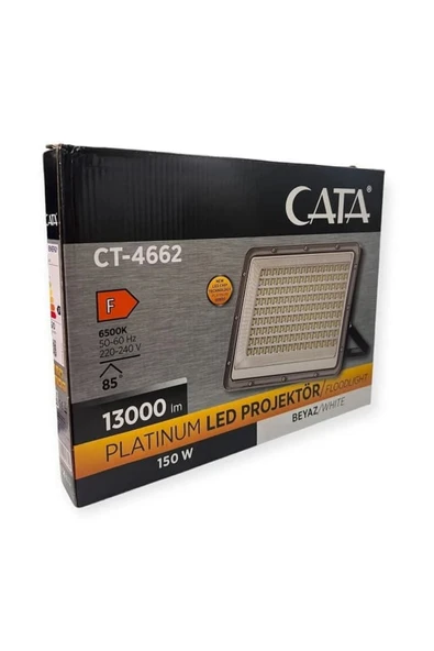 Cata CT-4662 150W Slim Platinum Led Projektör 6500K Beyaz Işık ürün görseli 1