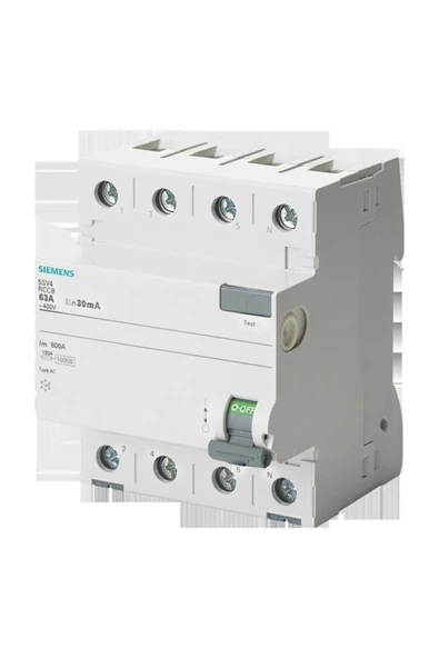 Siemens Trifaze 40A 30 mA Kar (5SV4344-0 5SV5344-6) ürün görseli 1